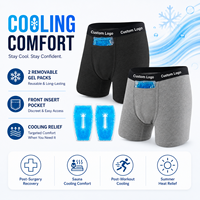 Calzoncillos personalizados para proveedores con control de temperatura, alta elasticidad, refrigeración escrotal, bolsa de hielo para vasectomía y ropa interior tipo sauna.
