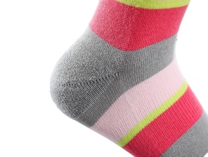 Calzini Sportivi <span class=keywords><strong>da</strong></span> <span class=keywords><strong>Donna</strong></span> a Righe Arcobaleno, in Cotone Traspirante e Assorbente, Versatili e Alla Moda - Product Image 5