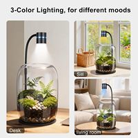 Lampe LED réglable bleue à spectre complet pour terrarium, idéale pour mousse, fougère, nano-plantes, bureau, verre – Vente en gros directe usine