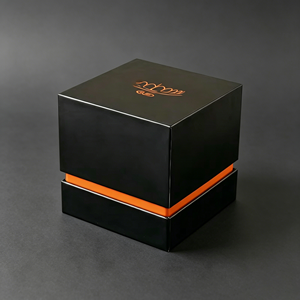 Custom Logo Rigid Paperboard Lid and Base Candle Box with Hot Stamping & Lamination - Eco-Friendly <b>Packaging</b> for Gift Wholesale - Product Image 1