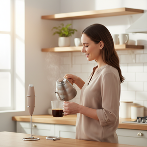 Mousseur à lait électrique portable puissant en acier inoxydable rechargeable par USB pour <span class=keywords><strong>café</strong></span> et thé - Product Image 4