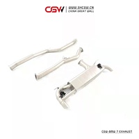 Adhésif pour silencieux d'échappement électrique, Performance, avec vannes électriques, pour BMW 740i B740Li B58 3.0T, fabrication en chine, livraison gratuite
