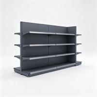 Étagère inclinée pour supermarché, présentoir multi-niveaux pour magasin de proximité, rayonnages métalliques pour la vente au détail