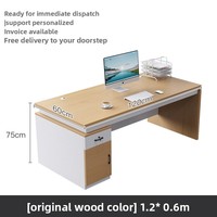 Bureau de direction moderne et simple LBZ-166X avec plateau en acier de 32 mm d'épaisseur, poste de travail individuel, bureau d'ordinateur, bureau d'écriture
