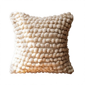 Luxury Bohemian Wool Cushion Cover Handwoven Geometric Vintage Pattern Customizable <b>Throw</b> Pillow ITHL Non-Toxic Removable Decor - Product Image 1