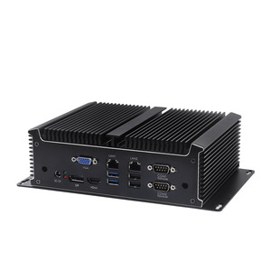 PC industriel embarqué DY12U Intel Core i5 double LAN 2.5G 6 ports série sans ventilateur large plage de température - Product Image 1