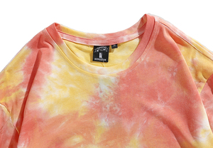 Commercio all'ingrosso t-shirt girocollo con Logo personalizzato 5% Spandex tye 95% oversize in <span class=keywords><strong>cotone</strong></span> a <span class=keywords><strong>manica</strong></span> corta Jersey da uomo 100% tessuto a <span class=keywords><strong>maglia</strong></span> - Product Image 6