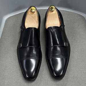 Zapatos Formales de Negocios para Hombre, Hechos a Mano con Cuero Genuino de Alta Gama, Estilo Clásico Monck - Product Image 6