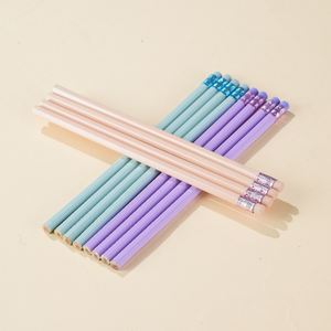 Lápices de colores macro personalizables con borrador Útiles de regreso a la escuela de buena calidad para niños Lápices estándar - Product Image 1