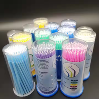 Consommable dentaire microscopique de microbrosse dentaire en plastique jetable de haute qualité