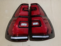 Feu arrière LED pour Toyota Prado FJ120 2003-2009, ensemble de feux de freinage arrière, lentille noire, rouge et transparente, pièces d'éclairage automobile