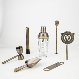 ชุดเครื่องมือบาร์ค็อกเทลแบบเขย่า 7 ชิ้น ทำจากโลหะ งา<span class=keywords><strong>น</strong></span>แฮ<span class=keywords><strong>น</strong></span>ด์เมด <span class=keywords><strong>ส</strong></span>ำหรับทำเลมอน<span class=keywords><strong>ที</strong></span> แบบครบชุด - Product Image 2