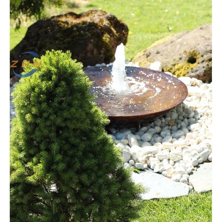 Garden Metal Water Fountain Elegant Ornaments