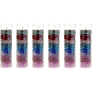 Vente en gros Bougies bocal en verre Hoodoo 8 pouces couleur rouge 7 jours Bougies bon marché populaire église funéraire tombe commémorative bougies religieuses en stock - Product Image 5