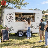 Remorque de camion-restaurant mobile certifiée CE Allbetter, remorque de camion-restaurant commercial, chariot à glaces, remorque à café pour festivals culinaires