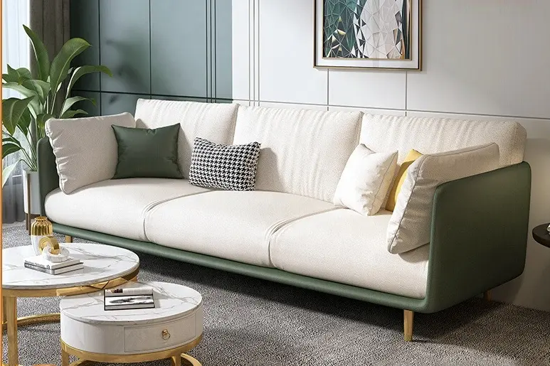 Phong Cách Bắc Âu Kích Thước Nhỏ Vải 3-Chỗ Ngồi Ghế Kinh Tế Phòng Khách Sofa Cho Nhà Văn Phòng Hoặc Khách Sạn Sử Dụng