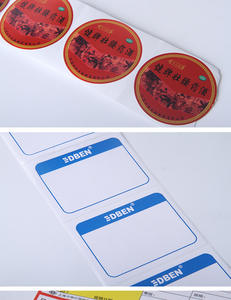 Etiquetas Adhesivas de PVC Ecológicas, Impermeables, con Logotipo Personalizado Rojo, de Fábrica en Guangzhou - Uso Publicitario al por Mayor - Product Image 4