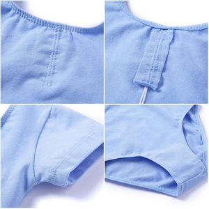 Maillot de Ballet de Manga Corta para Niñas con Espalda Descubierta, Traje de Danza para Niños, Body de Algodón y Spandex, Disponible en Tallas 2-12 - Product Image 4