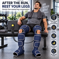 Système de récupération par compression d'air pour massage lymphatique des jambes, bottes de récupération à air pour les pieds, massage des jambes avec compression dynamique brevetée