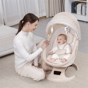 <span class=keywords><strong>Cuna</strong></span> <span class=keywords><strong>Mecedora</strong></span> <span class=keywords><strong>para</strong></span> Bebé Mastela con Mosquitero, Cinturón de Seguridad Ajustable <span class=keywords><strong>para</strong></span> Recién Nacidos, <span class=keywords><strong>Cuna</strong></span> Multifuncional con Control por Aplicación - Product Image 1
