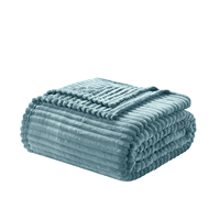 Plaid en flanelle polaire douce et confortable surdimensionné personnalisé pour lit et canapé