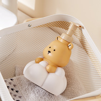 Nouvelle conception, mignon, dessin animé, nuage, ours à bulles, 250 ml, 500 ml, savon liquide pour les mains, pompe à mousse, flacon de shampoing en plastique pour enfants
