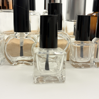 ZY Packaging – Mini flacons carrés transparents pour vernis à ongles, 5ml, 8ml, 10ml, 12ml, avec bouchon et pinceau, 100 pièces, doré – Prix bas