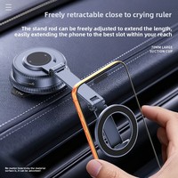 Support de voiture à ventouse de 70 mm |   Aimant N52 avec bras extensible à 4 axes |   360 °   Pliable et flexible |   Support universel pour tableau de bord en alliage de zinc K60