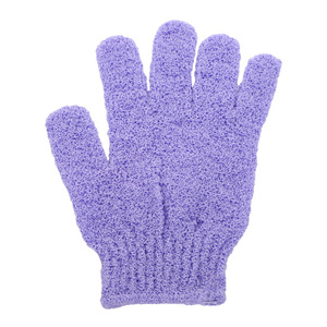 ถุงมืออาบน้ำห้านิ้วถุงมือไนลอนขัดผิวกำหนดได้เอง - Product Image 4