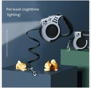 Correa Retráctil Automática para Perros, con LED Reflectante, Recargable por USB, de Plástico, para Razas Pequeñas - Product Image 2