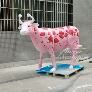 Décoration <span class=keywords><strong>de</strong></span> parc zoo <span class=keywords><strong>à</strong></span> bas <span class=keywords><strong>prix</strong></span> fait <span class=keywords><strong>à</strong></span> <span class=keywords><strong>la</strong></span> main en <span class=keywords><strong>fibre</strong></span> <span class=keywords><strong>de</strong></span> <span class=keywords><strong>verre</strong></span> imprimé personnalisé sculpture d'animaux grandeur nature - Product Image 4