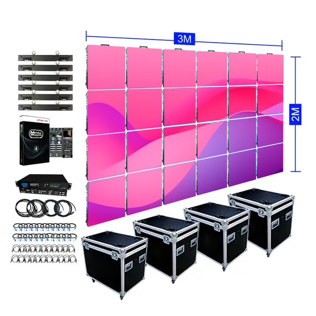 500x500 Die Cast Aluminum LED Display Video Wall Rental LED Stage Backdrop LED Screen Pantalla LED P3.91 Exterior