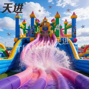 Château gonflable à succès : Château <span class=keywords><strong>de</strong></span> saut gonflable coloré en blocs, tissu 900 GSM pour extérieur - Product Image 2