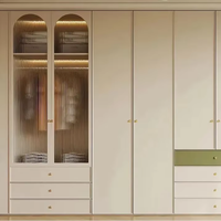 Grande armoire multifonctionnelle pour chambre à coucher avec coiffeuse intégrée et penderie, personnalisable