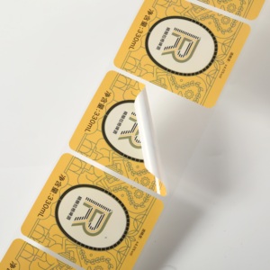 Custom Self-Adhesive PVC Vinyl <strong>Roll</strong> <strong>Label</strong> Stickers Waterproof Business Logo Packaging &amp; Giftbox <strong>Labels</strong> - Product Image 4