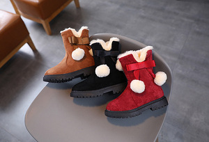 Children's Winter Artificial Leather Fleece Boots Kids Warm Snow Boots Children Casual Winter Thicken Boots - Product Image 3