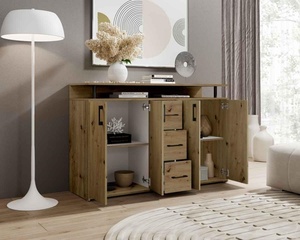 Cassettiera per Ingresso, Cassettiera con 4 Ante in Truciolato per Soggiorno e Camera <span class=keywords><strong>da</strong></span> Letto - Product Image 4