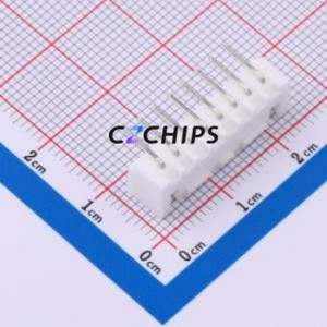 ZX-HA2.54-8PWZ Wire-to-Board Pin Header Bent Lead Through Hole,P=2.54mm Connector 1x8P 2.5mm Right Angle Insert XHB - Product Image 2