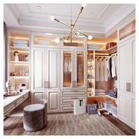 Dressing pour fille, dressing en L, armoire de chambre à coucher en bois sur mesure