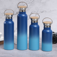 Bouteille d'eau sport isotherme américaine en acier inoxydable grande capacité à double paroi, maintient la température pendant 12-24 heures