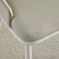 Chaise de salle à manger Zayshine, style italien moderne, luxe, pieds en métal, coussin moelleux, hôtel, villa, appartement, ensemble de meubles en cuir pour restaurant