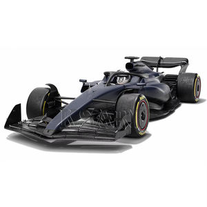 مخصص الألياف الزجاجية سباق النحت سيارة القط الرمادي GC19 F1 صيغة واحدة <span class=keywords><strong>3D</strong></span> نموذج الراتنج الحرف اليدوية الديكور - Product Image 1