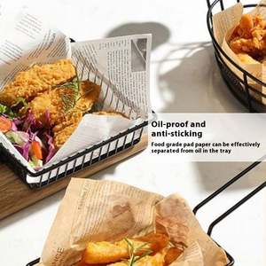 Papel Antigrasa de Grado Alimenticio Impreso Personalizado para Empacar y Envolver Hamburguesas, Pasteles y Otros Alimentos - Product Image 3