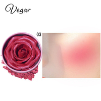 Fard à joues 3D Rose Blush Shimmer, marque privée, 3 couleurs, fard à joues 3D Rose Blush, maquillage en gros, cosmétiques, fard à joues avec MOQ faible