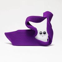 Sac de rangement portable en tricot 3D stéréo pour iPhone, poche originale, accessoire de téléphone écologique, poche de téléphone personnalisable