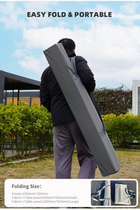 Foldable Food <strong>Cart</strong> For Business Lightweight Farmers <strong>Market</strong> Stalls With Awning Vendor's Stall Kiosk <strong>Market</strong> Farm Exhibition - Product Image 4