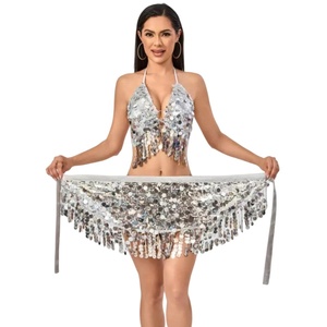 Vestito <span class=keywords><strong>da</strong></span> donna metallizzato Rave lucido Crop Top reggiseno gonna frangia <span class=keywords><strong>Costume</strong></span> <span class=keywords><strong>da</strong></span> bagno festival musicali Halloween Cosplay <span class=keywords><strong>alieno</strong></span> <span class=keywords><strong>Costume</strong></span> - Product Image 5