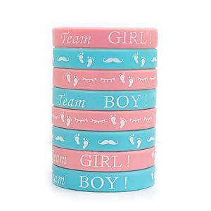 สายรัดข้อมือซิลิโคนสำหรับเด็กผู้ชายและเด็กผู้หญิง สายรัดข้อมือยางสำหรับงานเลี้ยงเปิดเผยเพศทารก - Product Image 1