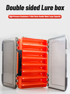 NEWMAJOR, cajas de aparejos de pesca de almacenamiento impermeable multifunción grande, plástico duro transparente, 10g, cebo de calamar, anzuelo, señuelo para exteriores - Product Image 3