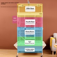 Cage à perroquets de luxe XL - Nouvelle cage d'élevage haut de gamme en fil d'acier à faible teneur en carbone, espace extra large pour un foyer bienheureux